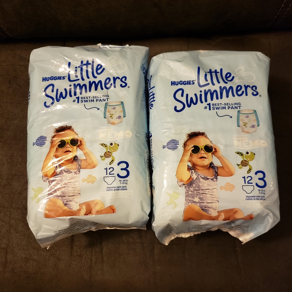 Huggies Little Swimmers Disposable Swimming Diapers, Size 3